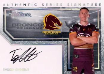2022 NRL Traders - Authentic Signatures White #ASW01 Tyson Gamble Front